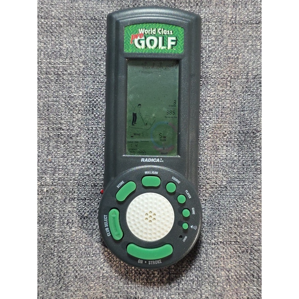 VTG Radica World Class Pro Golf Electronic Handheld Game TESTED WORKS 1998